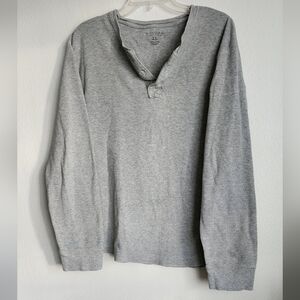 Sonoma Lifestyle Men's Long Sleeve Henley Button Crewneck Shirt Sz XL